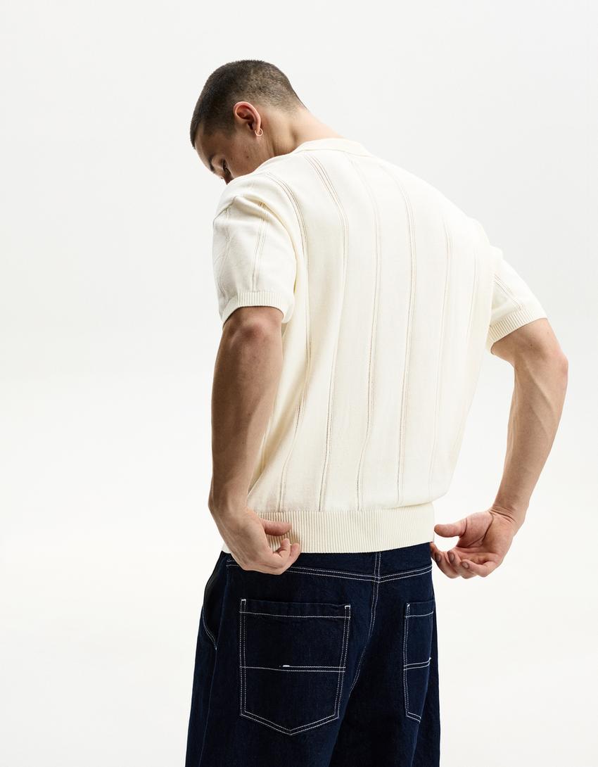 Polo de Manga Corta con Estructura Dulce Olympe