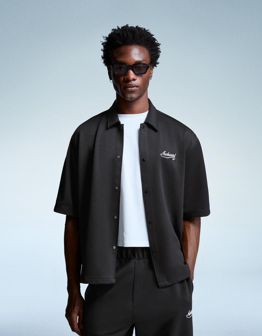 Camisa de Manga Corta con Bordado Dulce Olympe