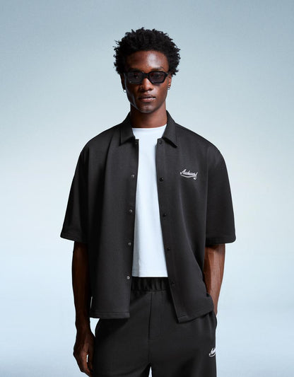 Camisa de Manga Corta con Bordado Dulce Olympe