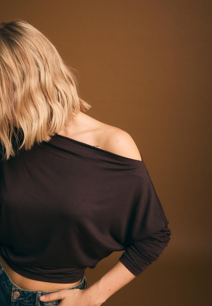 Camiseta Asimétrica Dulce Olympe en Tejido Modal