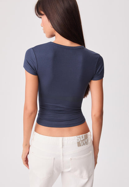 Camiseta Acanalada Dulce Olympe – Manga Corta