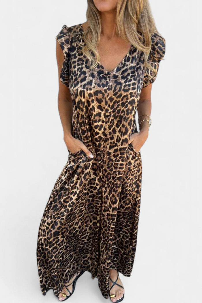 MONO ANCHO SIN MANGAS ANIMAL PRINT