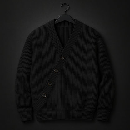 CÁRDIGAN SUTTON DE CORTE ANGULAR