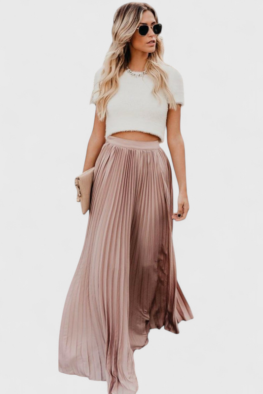 FALDA LARGA PLISADA