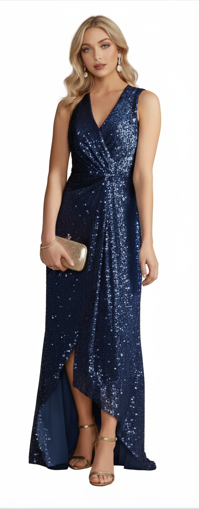 Vestido Midi Ajustado Dulce Olympe con Cuello Levantado