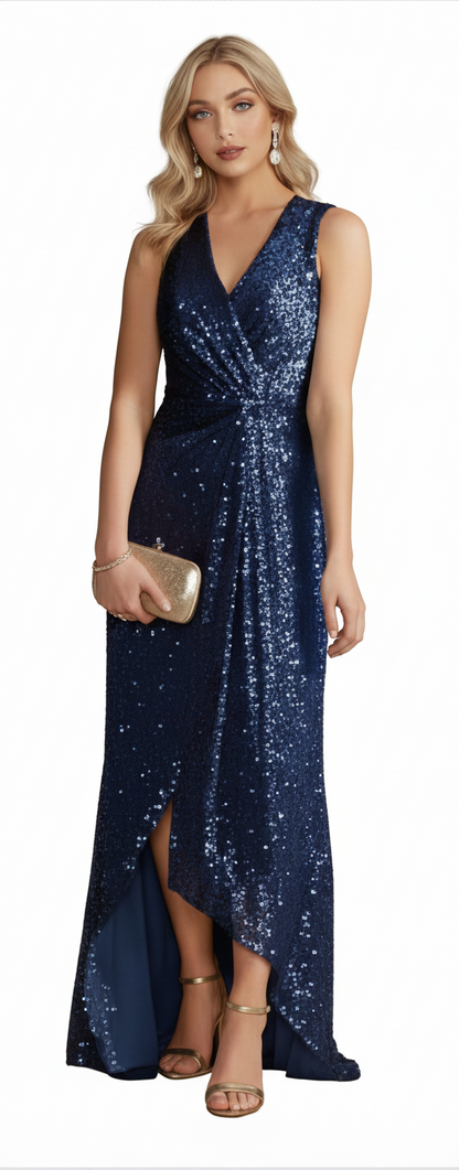 Vestido Midi Ajustado Dulce Olympe con Cuello Levantado