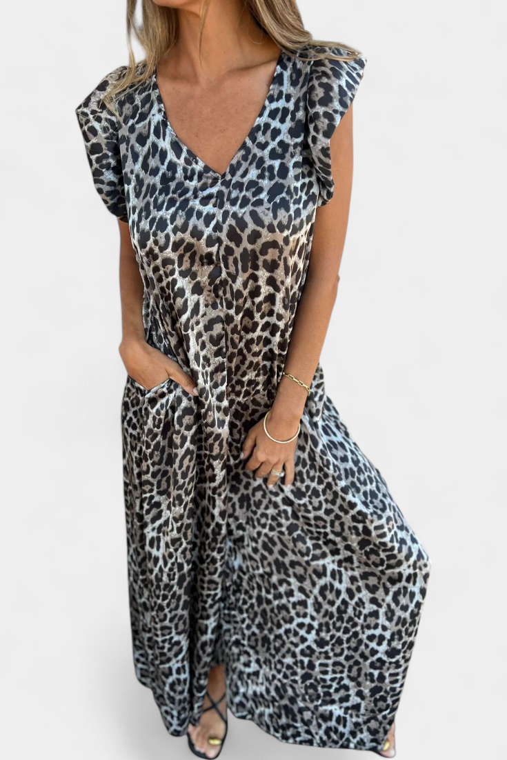 MONO ANCHO SIN MANGAS ANIMAL PRINT