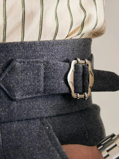 GREGORY PLEATED TROUSERS