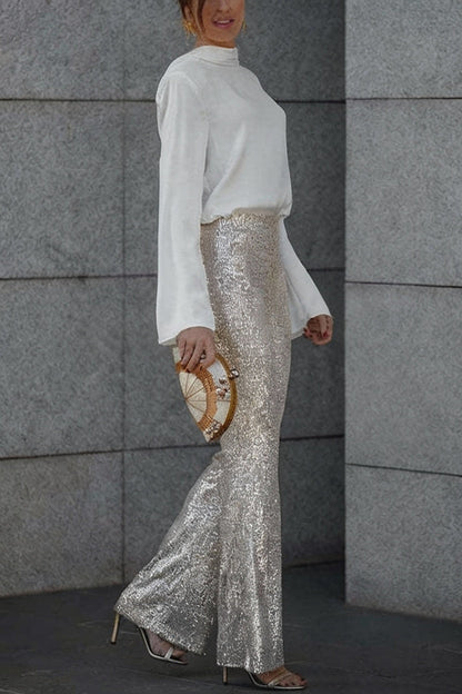 BLUSA SATÉN FIESTA CON ESPALDA DESCUBIERTA