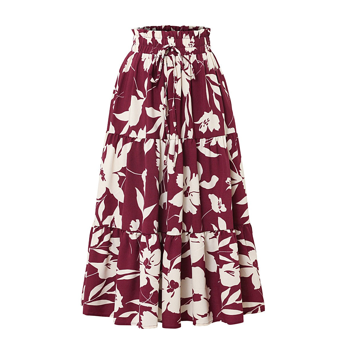 FALDA MIDI FLORAL