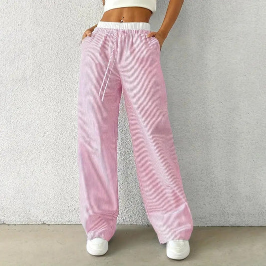 PANTALONES BAGGY A RAYAS LIVELY